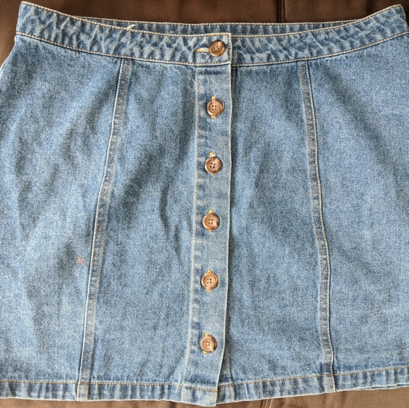 Forever 21 Dresses & Skirts - Denim button skirt 1X from Forever 21